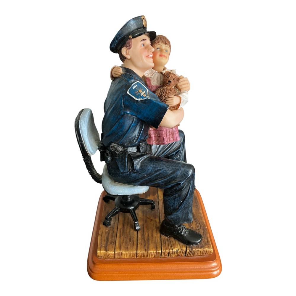 Vtg Vanmark Blue Hats of Bravery Series Daddy’s Little Girl 1999 Police - Picture 4 of 7